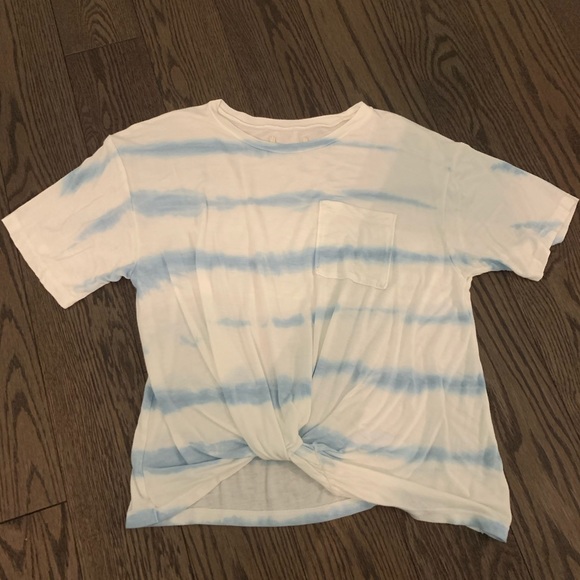 blue and white tie dye shirt - Picture 1 of 2